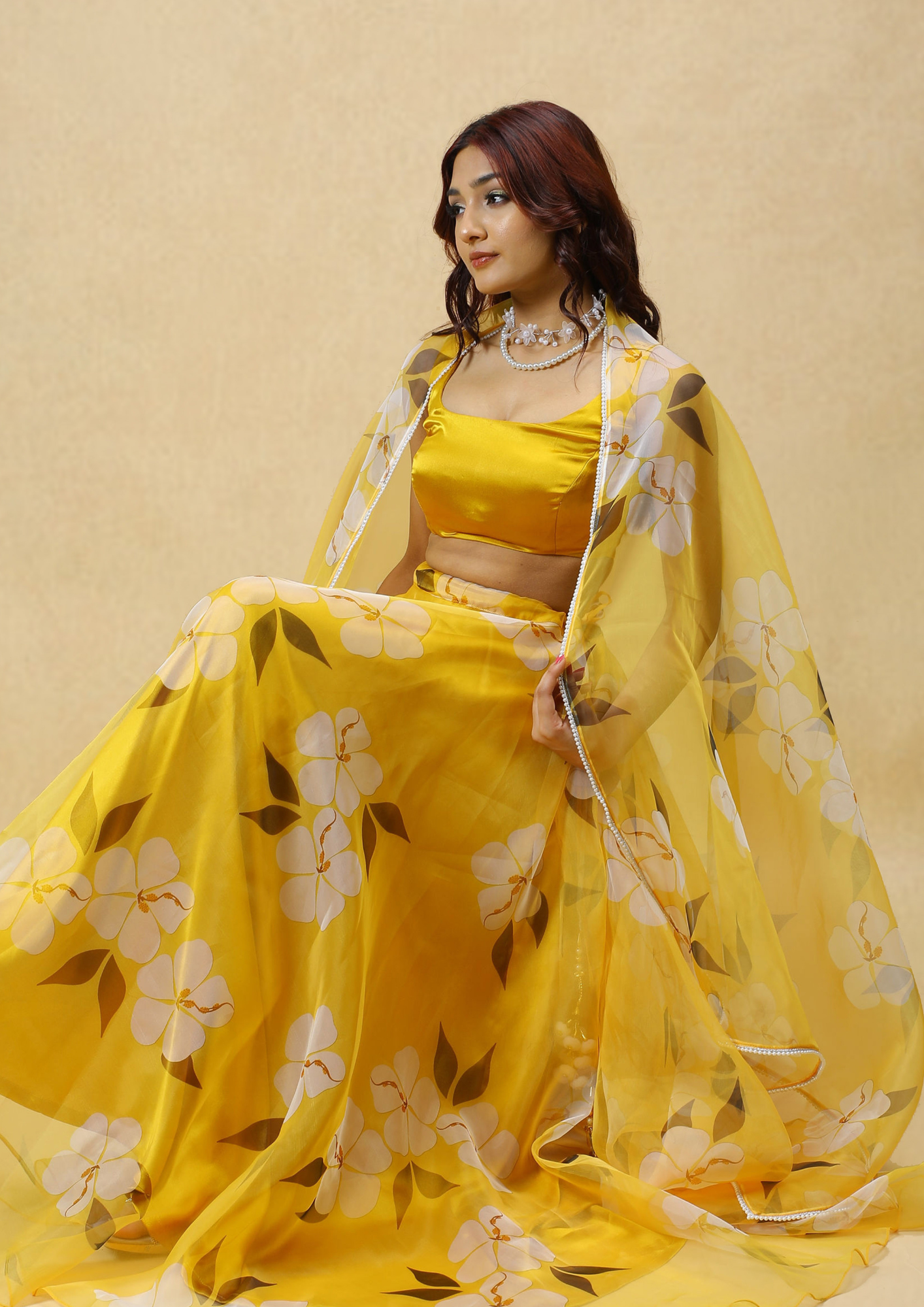 Songbird Haldi Lehenga