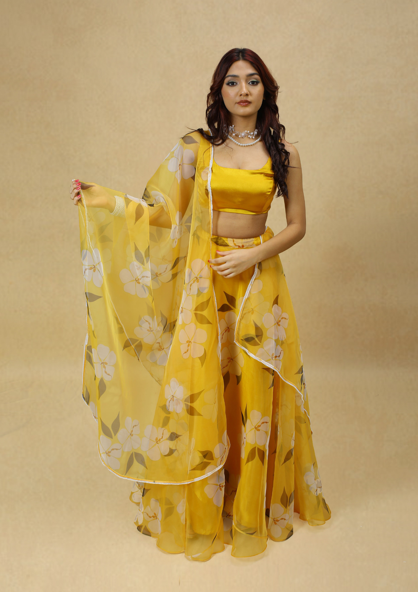 Songbird Haldi Lehenga