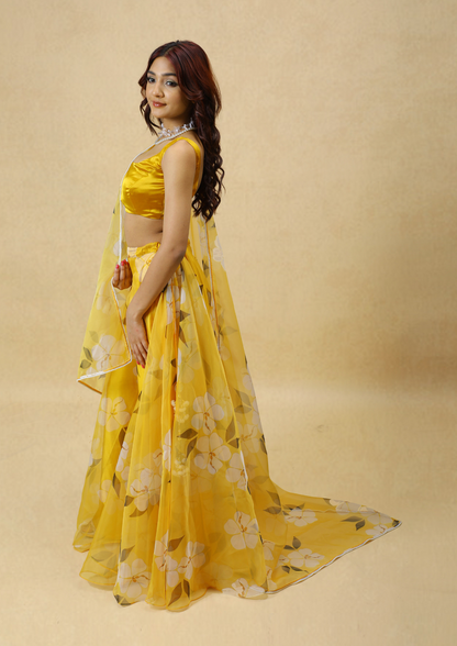 Songbird Haldi Lehenga