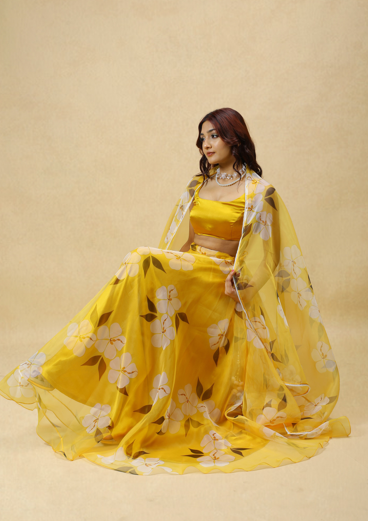 Songbird Haldi Lehenga