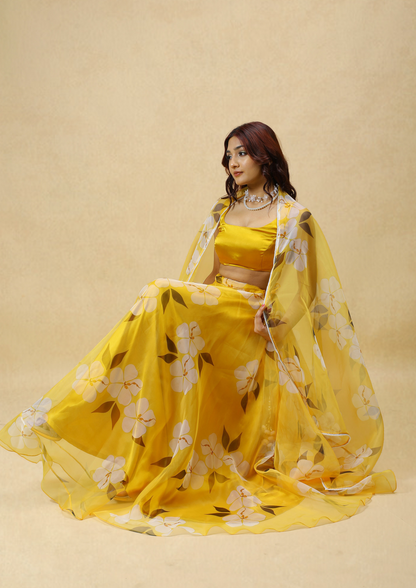 Songbird Haldi Lehenga