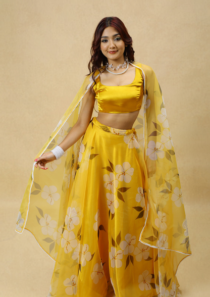 Songbird Haldi Lehenga