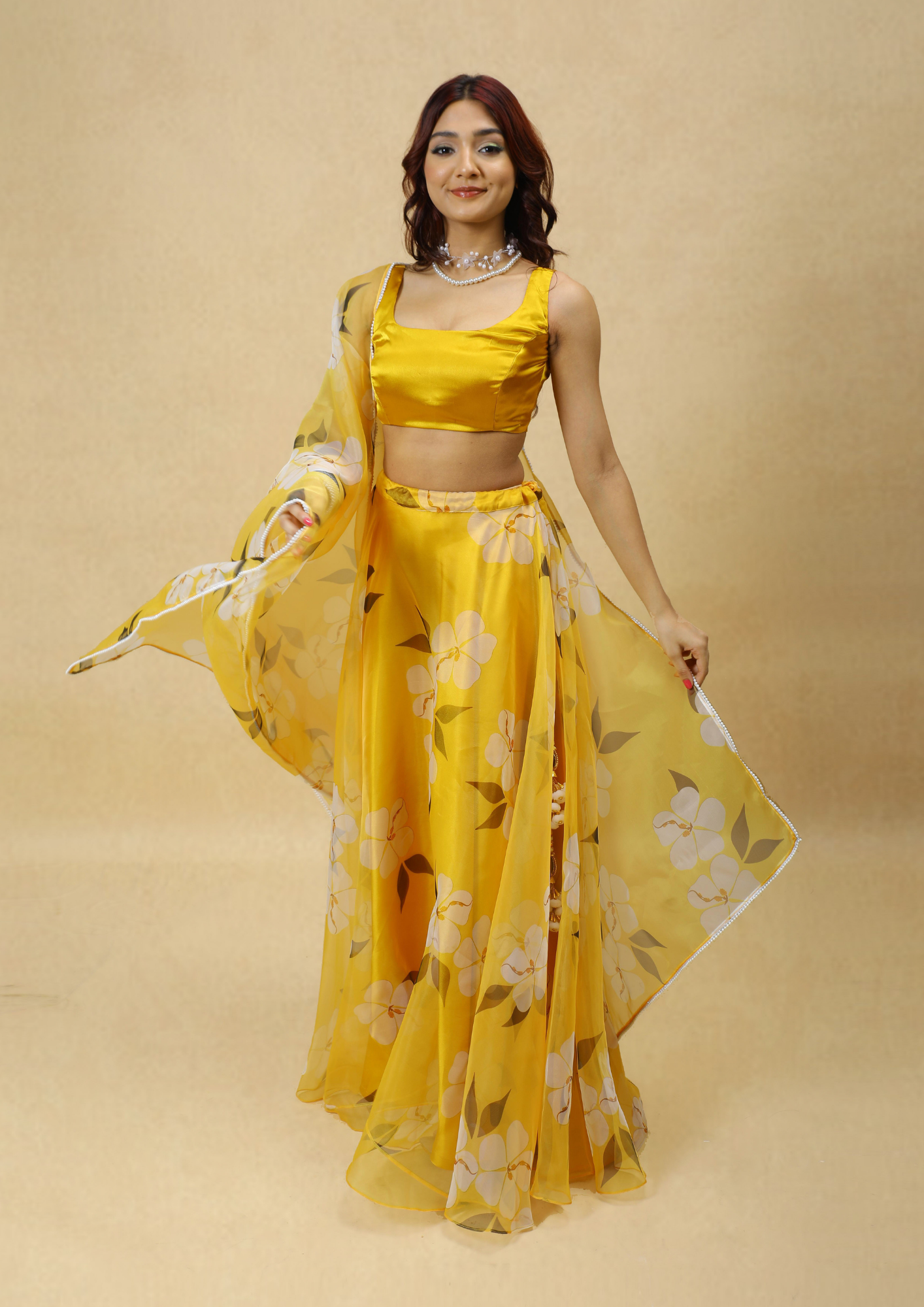 Songbird Haldi Lehenga