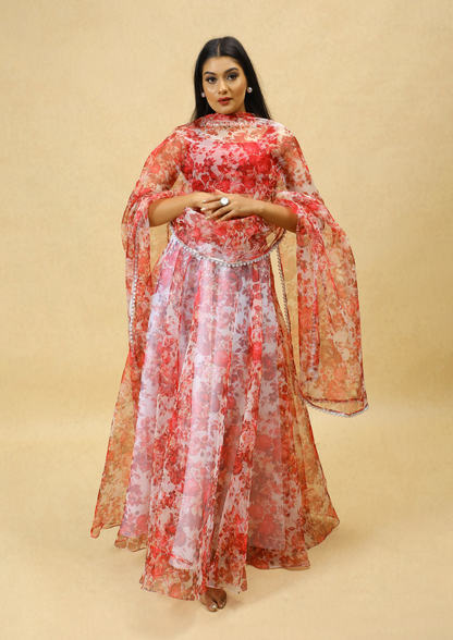 Autumn Rose Lehenga